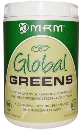 Global Greens, 8 oz (225 g) by MRM-Kosttillskott, Superfoods, Greener