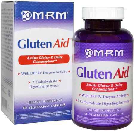 Gluten Aid, 60 Veggie Caps by MRM-Kosttillskott, Enzymer, Hälsa