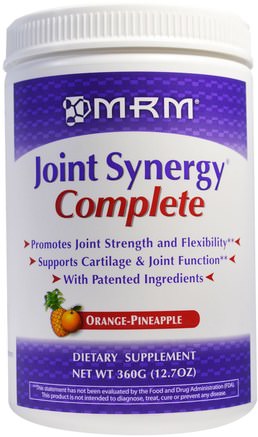 Joint Synergy Complete, Orange-Pineapple, 12.7 oz (360 g) by MRM-Hälsa, Ben, Osteoporos, Gemensam Hälsa