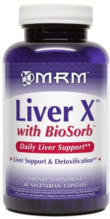 Liver X with BioSorb, 60 Veggie Caps by MRM-Hälsa, Leverstöd