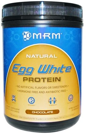 Natural Egg White Protein, Chocolate, 24 oz (680 g) by MRM-Kosttillskott, Protein, Äggvitt Protein