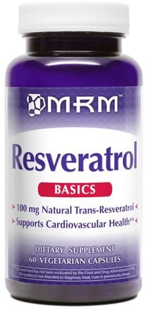 Resveratrol, 60 Veggie Caps by MRM-Kosttillskott, Resveratrol, Anti-Aging