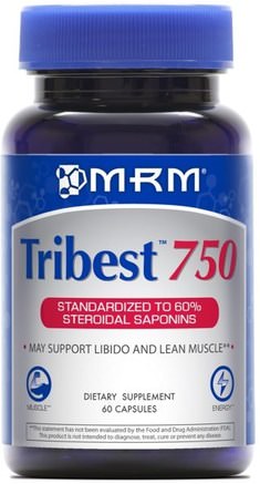 Tribest 750, 60 Veggie Caps by MRM-Sport, Tribulus, Män, Testosteron