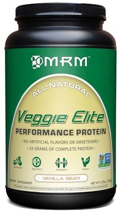 Veggie Elite, Performance Protein, Vanilla Bean, 2.2 lbs (1.020 g) by MRM-Sport, Sport, Protein