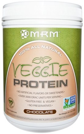Veggie Protein, Chocolate, 20.1 oz (570 g) by MRM-Kosttillskott, Protein