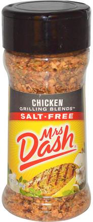 Chicken Grilling Blends, Salt-Free, 2.5 oz (68 g) by Mrs. Dash-Mat, Kryddor Och Kryddor