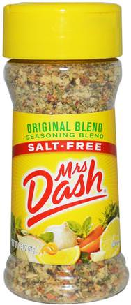 Original Seasoning Blend, Salt-Free, 2.5 oz (71 g) by Mrs. Dash-Mat, Kryddor Och Kryddor
