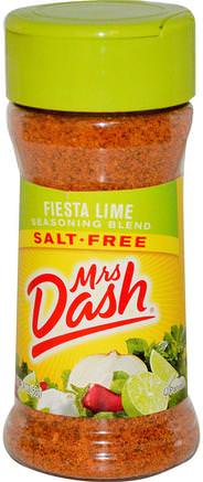 Seasoning Blend, Fiesta Lime, Salt-Free, 2.5 oz (68 g) by Mrs. Dash-Mat, Kryddor Och Kryddor