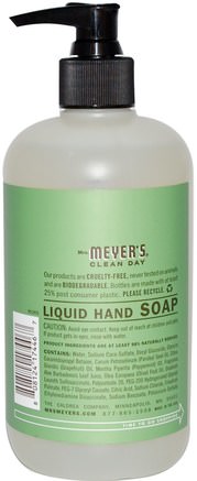 Liquid Hand Soap, Parsley Scent, 12.5 fl oz (370 ml) by Mrs. Meyers Clean Day-Bad, Skönhet, Tvål