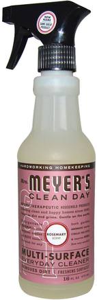 Multi-Surface Everyday Cleaner, Rosemary Scent, 16 fl oz (473 ml) by Mrs. Meyers Clean Day-Hem, Hushållsrengöringsmedel