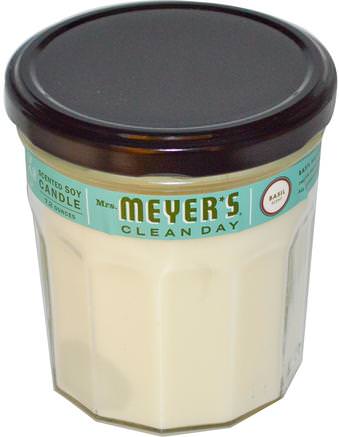 Scented Soy Candle, Basil Scent, 7.2 oz by Mrs. Meyers Clean Day-Bad, Skönhet, Ljus