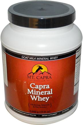 Capra Mineral Whey, 50.8 oz (1440 g) by Mt. Capra-Kosttillskott, Protein, Getmjölksprotein, Superfoods, Get-Valle-Mineraler