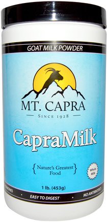 CapraMilk, Goat Milk Powder, 1 lb (453 g) by Mt. Capra-Kosttillskott, Protein, Getmjölksprotein