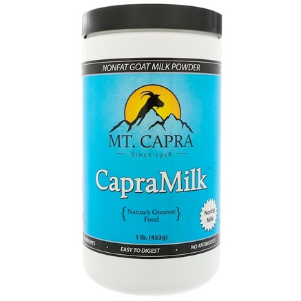 CapraMilk, Non-Fat Goat Milk Powder, 1 lb (453 g) by Mt. Capra-Mat, Mjölk, Protein, Getmjölksprotein