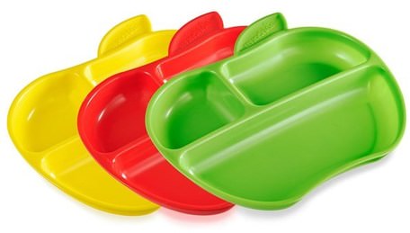 Lil Apple Plates - 3pk by Munchkin-Barns Hälsa, Barn Mat, Köksartiklar, Koppar Tallrikar Skålar