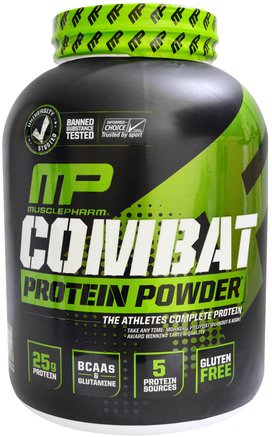 Sport Series, Combat Protein Powder, Chocolate Milk, 4 lbs (1814 g) by MusclePharm-Kosttillskott, Protein