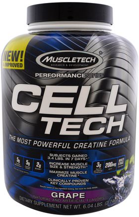 Cell Tech, Grape, 6.04 lbs (2.74 kg) by Muscletech-Sporter