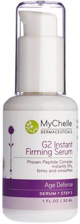 G2 Instant Firming Serum, Age Defense, Step 3, 1 fl oz (30 ml) by MyChelle Dermaceuticals-Hälsa, Hudserum, Skönhet, Ansiktsvård, Rynk Krämer