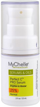Perfect C Pro Serum, Normal, .5 fl oz (15 ml) by MyChelle Dermaceuticals-Skönhet, Hyaluronsyrahud, Ansiktsvård, Ansiktsvård