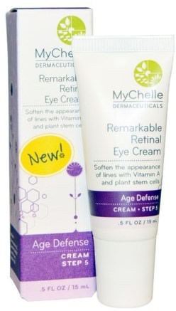 Remarkable Retinal Eye Cream, Age Defense, Step 5.5 fl oz (15 ml) by MyChelle Dermaceuticals-Skönhet, Ansiktsvård, Krämer Lotioner, Serum, Rynk Krämer, Öga Krämer