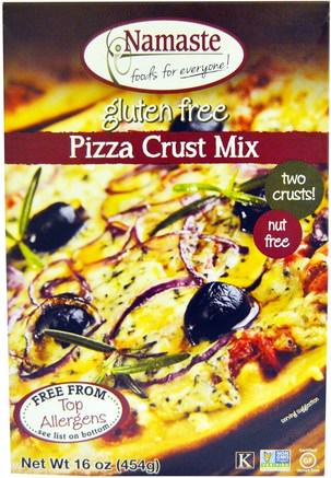 Pizza Crust Mix, Gluten Free, 16 oz (454 g) by Namaste Foods-Mat, Bakning Objekt