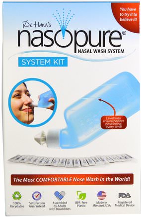 Nasal Wash System, System Kit, 1 Kit by Nasopure-Hälsa, Allergier, Nasal Hälsa, Nasal Tvätt