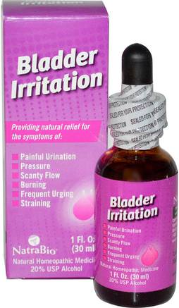 Bladder Irritation, 1 fl oz (30 ml) by NatraBio-Hälsa, Blåsan
