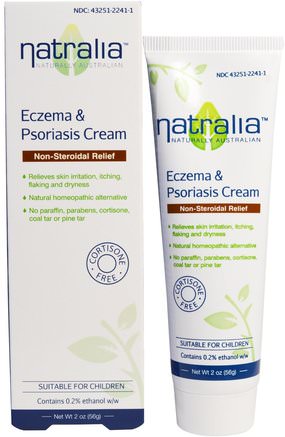 Eczema & Psoriasis Cream, 2 oz (56 g) by Natralia-Barns Hälsa, Diapering, Blöja Krämer, Bad, Skönhet, Body Lotion, Baby Lotion