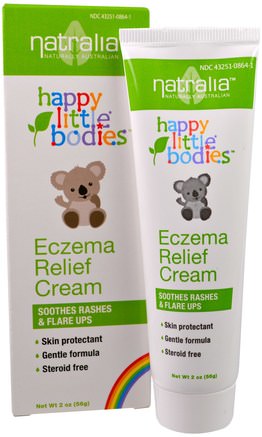Happy Little Bodies, Eczema Relief Cream, 2 oz (56 g) by Natralia-Barns Hälsa, Diapering