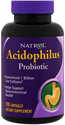 Acidophilus, 150 Capsules by Natrol-Kosttillskott, Probiotika