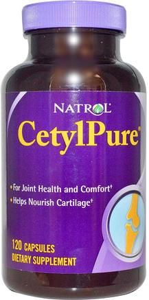 Cetyl Pure, 120 Capsules by Natrol-Kosttillskott, Cmocetylmyristoleat, Ben, Osteoporos, Gemensam Hälsa