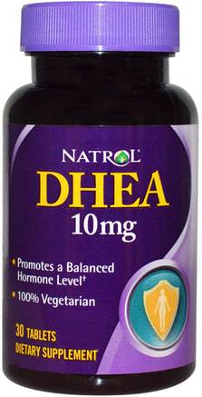 DHEA, 10 mg, 30 Tablets by Natrol-Kosttillskott, Dhea