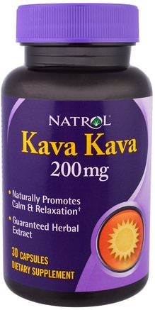 Kava Kava, 200 mg, 30 Capsules by Natrol-Örter, Kava Kava