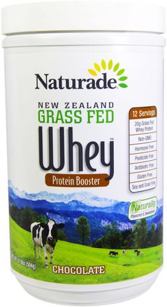 New Zealand Grass Fed Whey Protein Booster, Chocolate, 17.8 oz (504 g) by Naturade-Kosttillskott, Vassleprotein