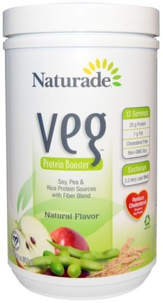 VEG, Protein Booster, Natural Flavor, 13.7 oz (389 g) by Naturade-Kosttillskott, Protein, Ärtprotein