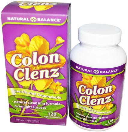 Colon Clenz, 120 Vegetarian Capsules by Natural Balance-Hälsa, Detox