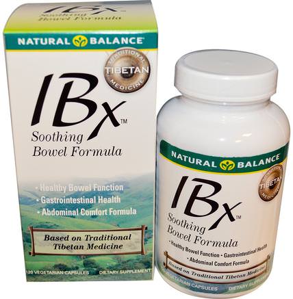 IBX Soothing Bowel Formula, 120 Veggie Caps by Natural Balance-Hälsa, Ibs