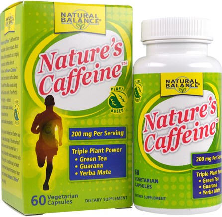 Natures Caffeine, 60 Veggie Caps by Natural Balance-Hälsa, Energi
