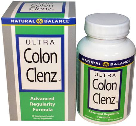Ultra Colon Clenz, 60 Veggie Caps by Natural Balance-Hälsa, Detox, Kolon Rensa