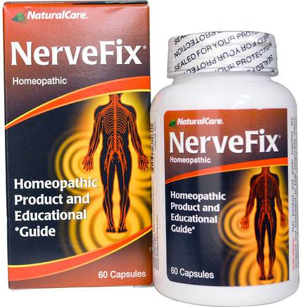 Nerve Fix, 60 Capsules by Natural Care-Kosttillskott, Homeopati, Hälsa