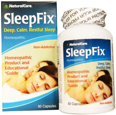 SleepFix, 60 Capsules by Natural Care-Kosttillskott, Sömn, Melatonin
