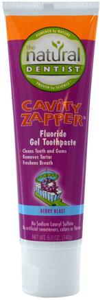 Cavity Zapper, Fluoride Gel Toothpaste, Berry Blast, 5.0 oz (142 g) by Natural Dentist-Bad, Skönhet, Tandkräm