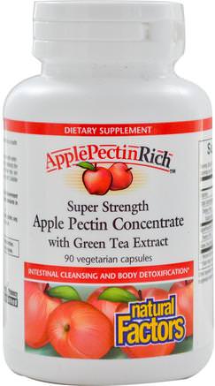 ApplePectinRich, Super Strength Apple Pectin Concentrate, 90 Veggie Caps by Natural Factors-Kosttillskott, Fiber, Äppelpektin