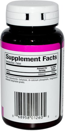 Biotin, 300 mcg, 90 Tablets by Natural Factors-Vitaminer, Vitamin B, Biotin