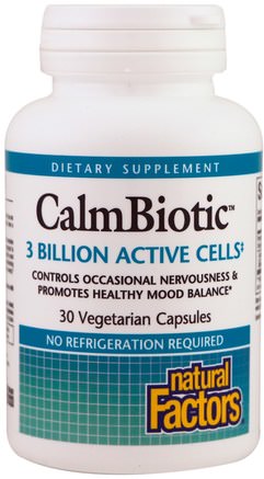 Calm Biotic, 30 Vegetarian Capsules by Natural Factors-Kosttillskott, Probiotika