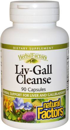 Liv-Gall Cleanse, 90 Capsules by Natural Factors-Kosttillskott, Antioxidanter, Curcumin, Gurkmeja, Hälsa, Kronärtskocka