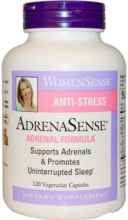 WomenSense, AdrenaSense, Adrenal Formula, 120 Veggie Caps by Natural Factors-Kosttillskott, Binjur