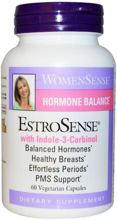 WomenSense, EstroSense, Hormonal Balance, 60 Vegetarian Capsules by Natural Factors-Hälsa, Bröstcancer, Livmoderfibroider