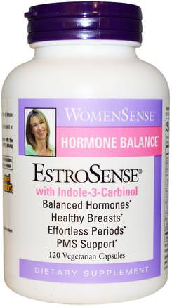 WomenSense, EstroSense, Hormone Balance, 120 Vegetarian Capsules by Natural Factors-Hälsa, Kvinnor, Bröstcancer