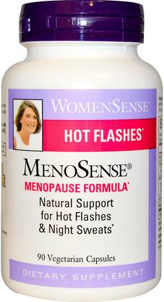 WomenSense, MenoSense, Menopause Formula, 90 Vegetarian Capsules by Natural Factors-Hälsa, Kvinnor, Klimakteriet
